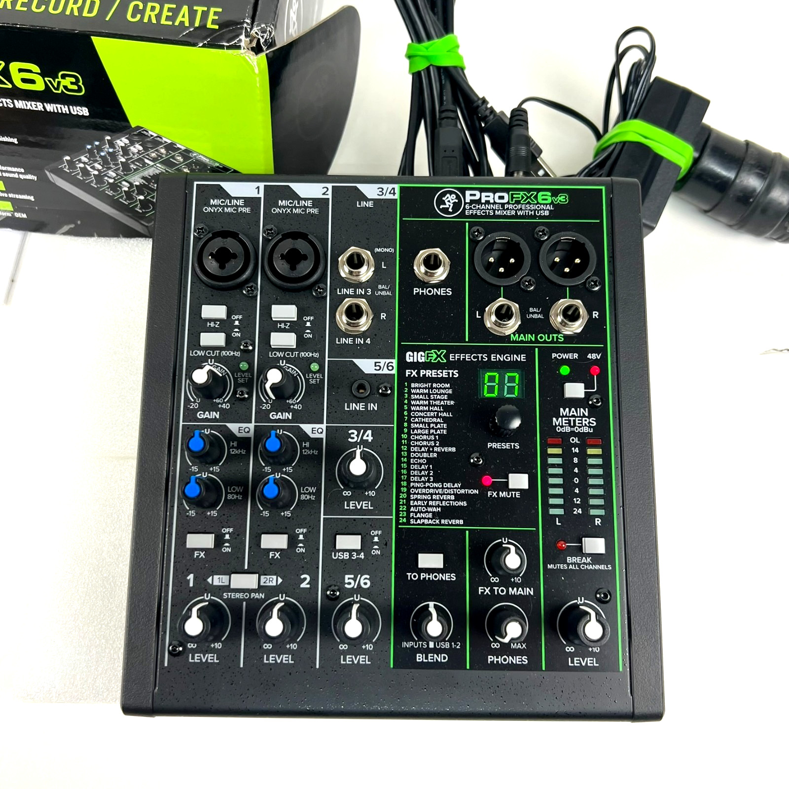 Mackie ProFX6v3 Used 6-Channel USB Effects Mixer Audio Interface